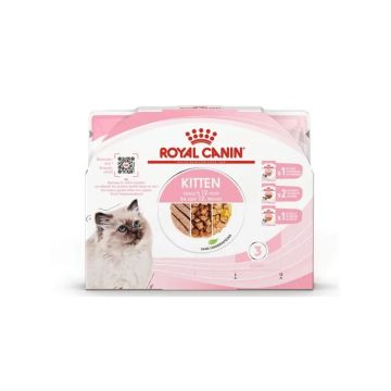 ROYAL CANIN Kitten Multipack 4х85 гр. - различни паучове и пастет за подрастващи котенца