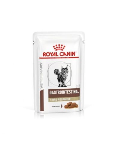 Пауч ROYAL CANIN Gastrointestinal Fibre Response  - за котки при храносмилателни разстройства,колит и запек 85гр.