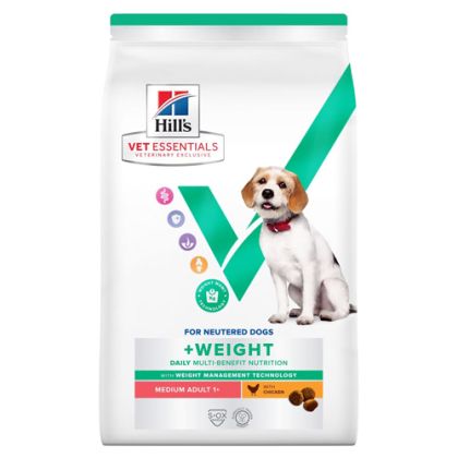 Hill’s Vet Essentials Weight Medium Dog -суха храна с пилешко за средни породи над 1г