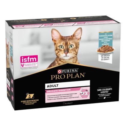 Пауч PURINA PRO PLAN CAT DELICATE - за котки с океанска риба