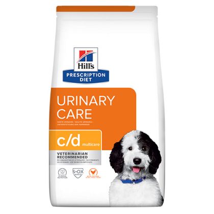 Hill’s Dog Urinary Care c/d Multicare - лечебна храна за кучета за разтваряне струвитни уролити и профилактика на оксалатни уролити с пиле