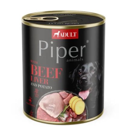 Piper Adult Dog - храна за кучета с телешки дроб и картофи  800г