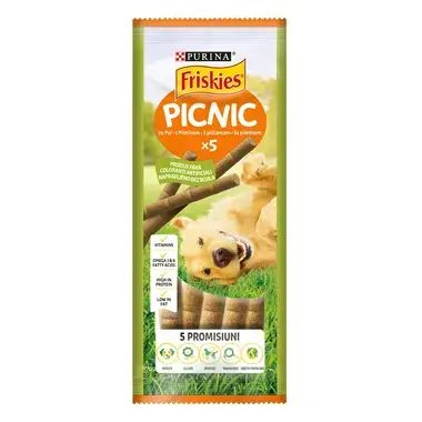 PURINA FRISKIES Picnic - лакомство за кучета в зряла възраст, с пиле 5бр.