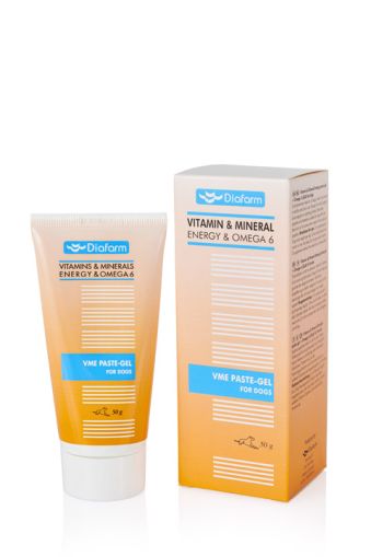 Vitamin & Мineral energy paste gel+Оmega 6 - енергийна паста за кучета 50 гр.