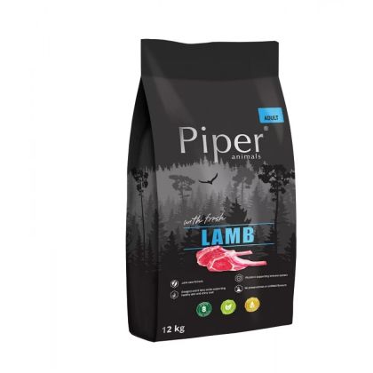 Piper Dog Lamb 12kg - суха храна за кучета над 1 год. с агнешко месо, 12кг