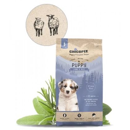 Chicopee Classic Nature Puppy храна за кучета под 12 месеца с агне и ориз, 15кг