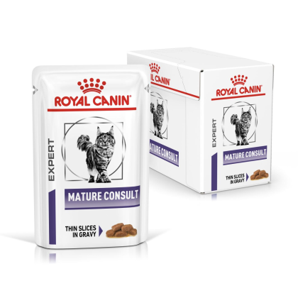 Пауч ROYAL CANIN Mature Consult - за възрастни котки, богата на протеини