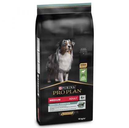 PURINA PRO PLAN Dog Adult Medium Sensitive Digestion Lamb - за кучета от средните породи с чувствително храносмилане, с агнешко