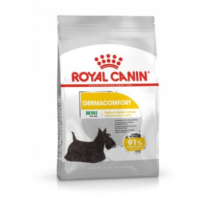 Royal Canin Dog Mini Dermacomfort - за кучета малки породи с чувствителна кожа, склонна към раздразнения и сърбежи 