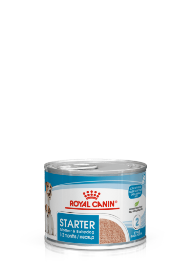 Kонсерва ROYAL CANIN DOG  Starter Mousse Mother & Babydog -за бременните,кърмещи майки и техните кученца на възраст до 2 месеца