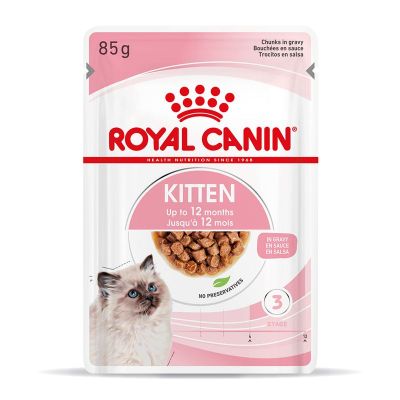 Пауч Royal Canin Kitten gravy-  хапки в сос за котенца на възраст до 12 месеца  85гр.