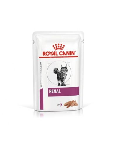 Пауч ROYAL CANIN Renal Loaf  - лечебна храна за котки с бъбречна недостатъчност, пастет 85гр.