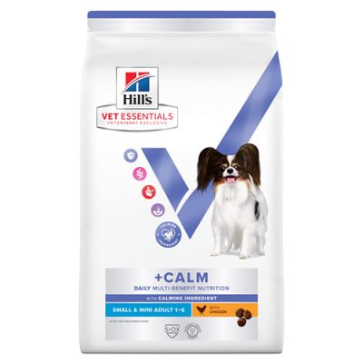 Hill’s Vet Essentials Calm mini dog -суха успокояваща храна за дребни породи над 1година 7кг