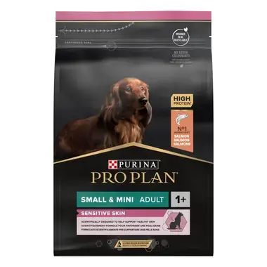 PURINA PRO PLAN Dog Small & Mini Adult SENSITIVE SKIN - за кучета от мини породи с чувствителна кожа със сьомга