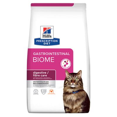 Hill’s Cat Gastrointestinal Biome - лечебна храна за котки с храносмилателни разстройства, запек, колит с пилешко