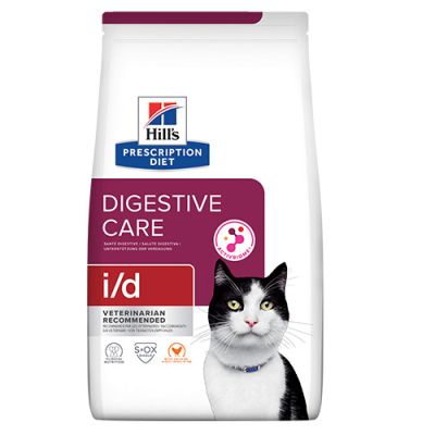 Hill’s Cat i/d Digestive Care - лечебна храна за котки с храносмилателни разстройства с пилешко