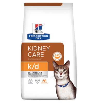 Hill’s Cat k/d Kidney Care - лечебна храна за котки с бъбречна недостатъчност с пилешко