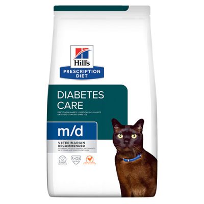 Hill’s Cat m/d Diabetes Care - лечебна храна за котки с диабет, за отслабване и за регулиране на кръвната захар с пиле