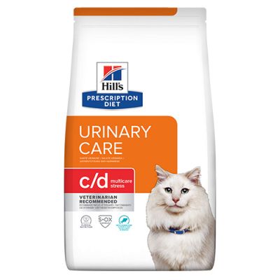 Hill’s Cat C/D Urinary Stress - за котки с идиопатичен цистит на стресова основа, с риба 