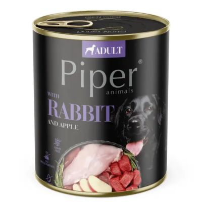 Piper Adult Dog - храна за кучета със заешко и ябълки 800г