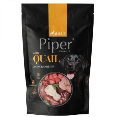 Piper Adult Dog пауч за кучета с пъдпъдък и боровинки 500 гр