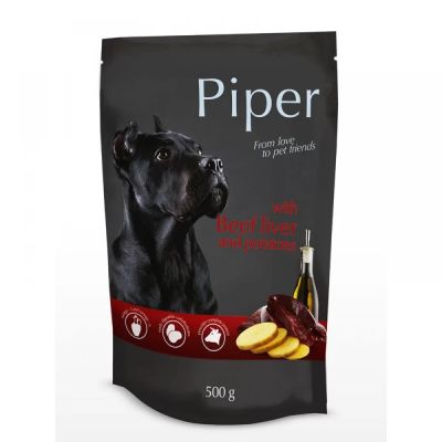 Piper Adult пауч с телешки дроб и картофи 500 гр