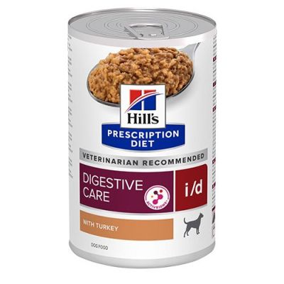 Консерва Hill’s Dog i/d Digestive Care - лечебна храна за кучета с храносмилателни разстройства с пуешко