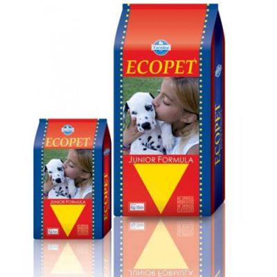 Farmina ECOPET Junior –балансирана храна за подрастващи кучета,бременни и кърмещи 