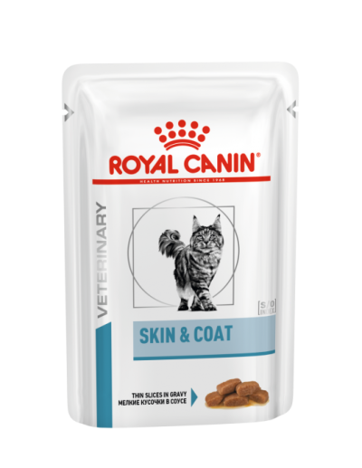 Пауч ROYAL CANIN Skin & Care - за котки в зряла възраст със суха кожа и загубила блясъка си козина, 85 гр.