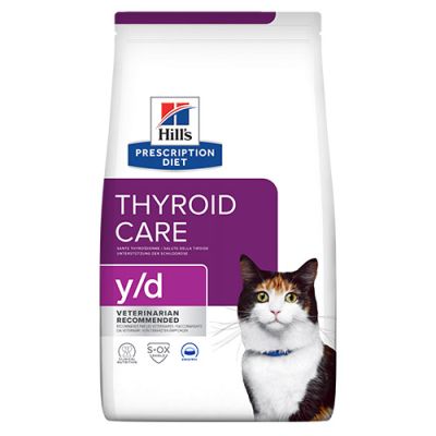 Hill’s Cat y/d Thyroid Care - лечебна храна регулираща приема на йод при котки с хипертироидизъм